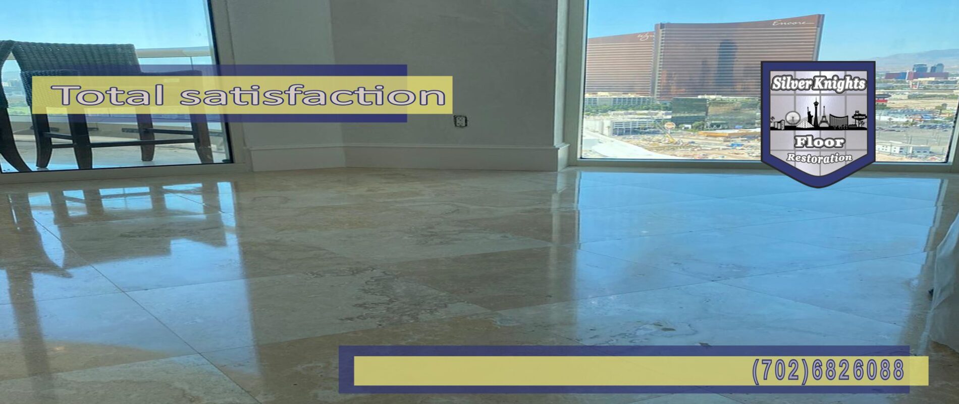 Silver Knights Floor Restoration Las Vegas - Clean - Grout lines - Tile